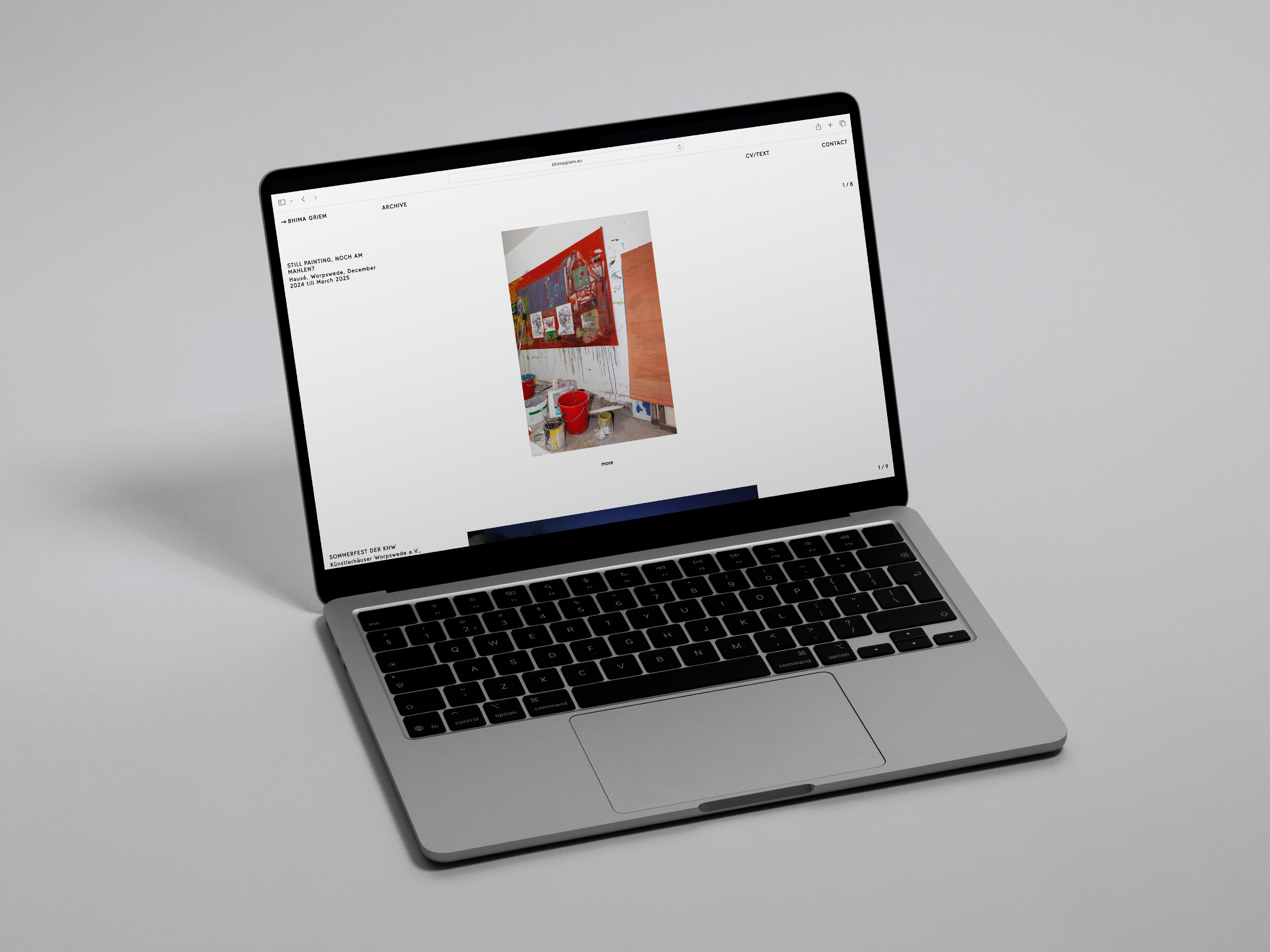 BhimaGriem, Portfoliowebseite, Webdesign, Worpswede